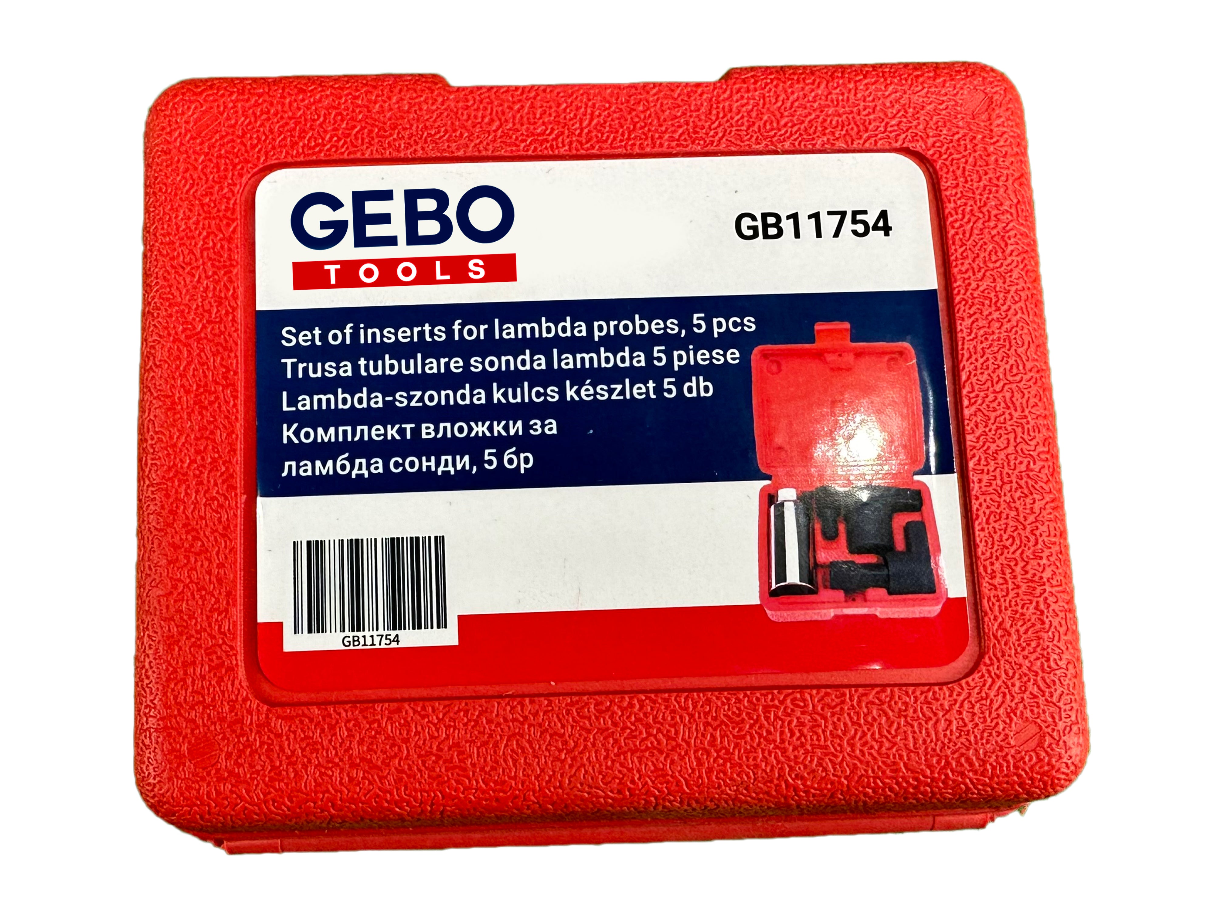 Trusa tubulare sonda lambda 5 piese GEBO TOOLS