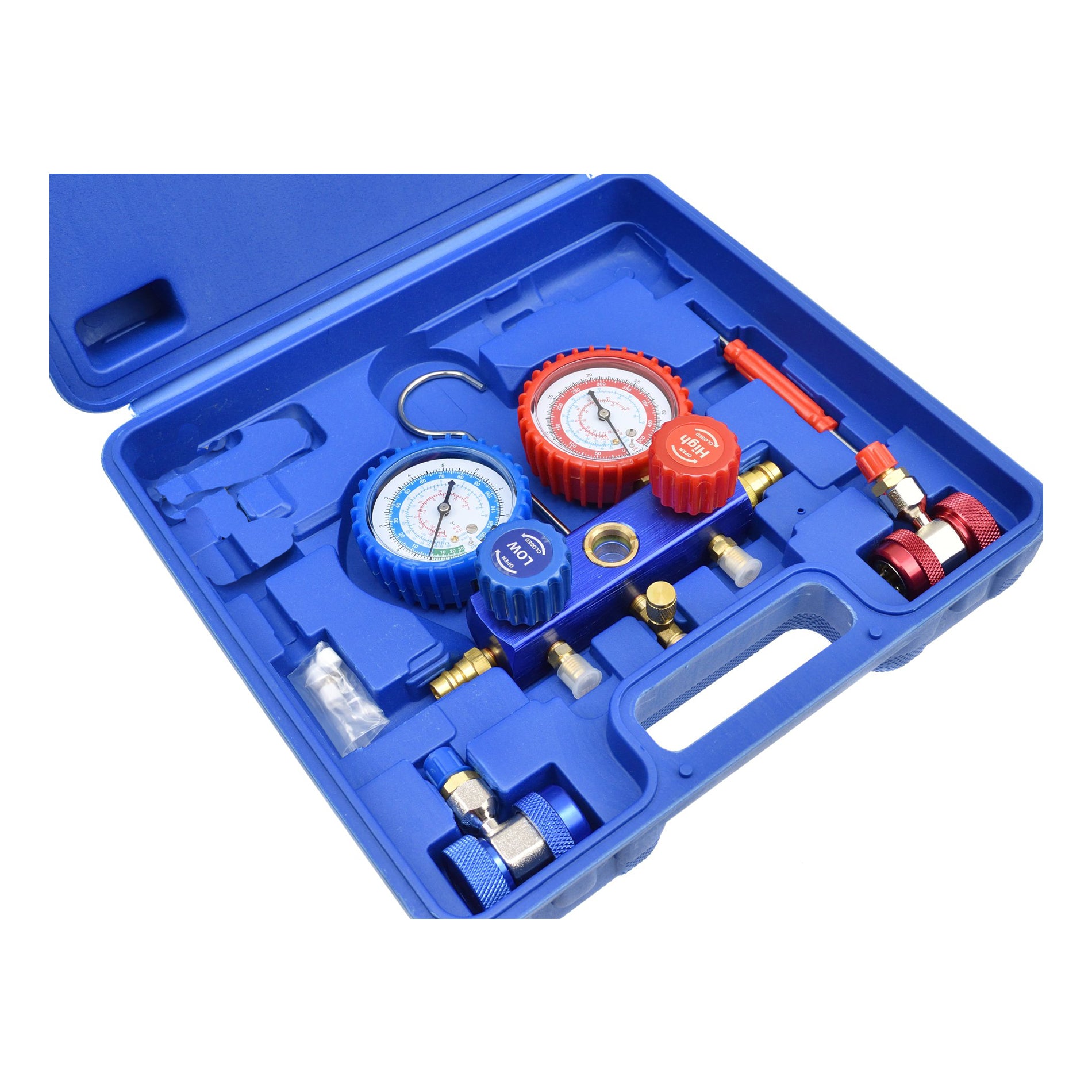 Trusa verificare presiune aer conditionat si incarcare umplere diagnosticare instalatii aer conditionat