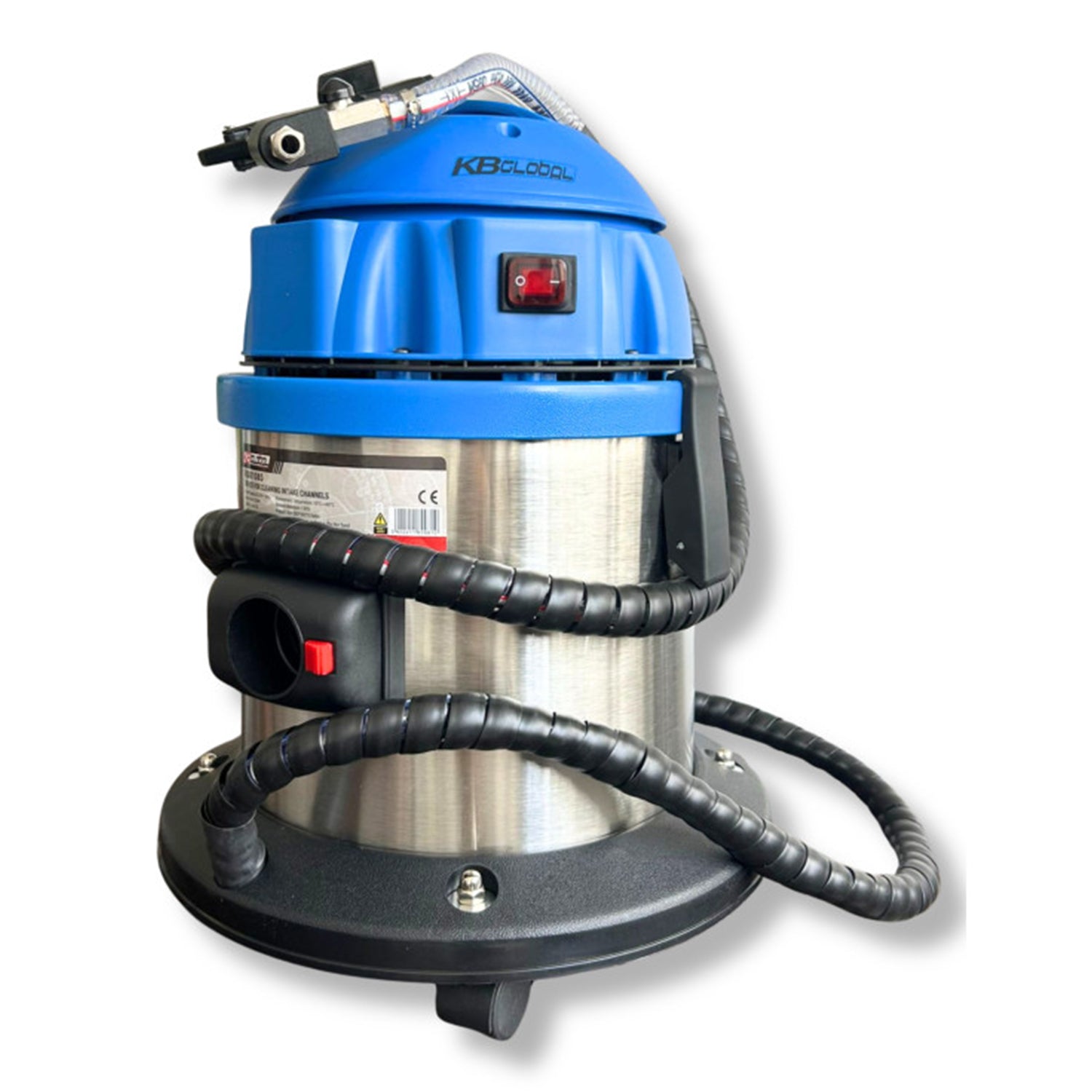 DISPOZITIV PROFESIONAL DE CURATARE A CANALELOR DE ADMISIE SI EVACUARE AUTO FARA DEMONTARE CU ABRAZIV DIN COJI DE NUCA - 13L 1200W 230V