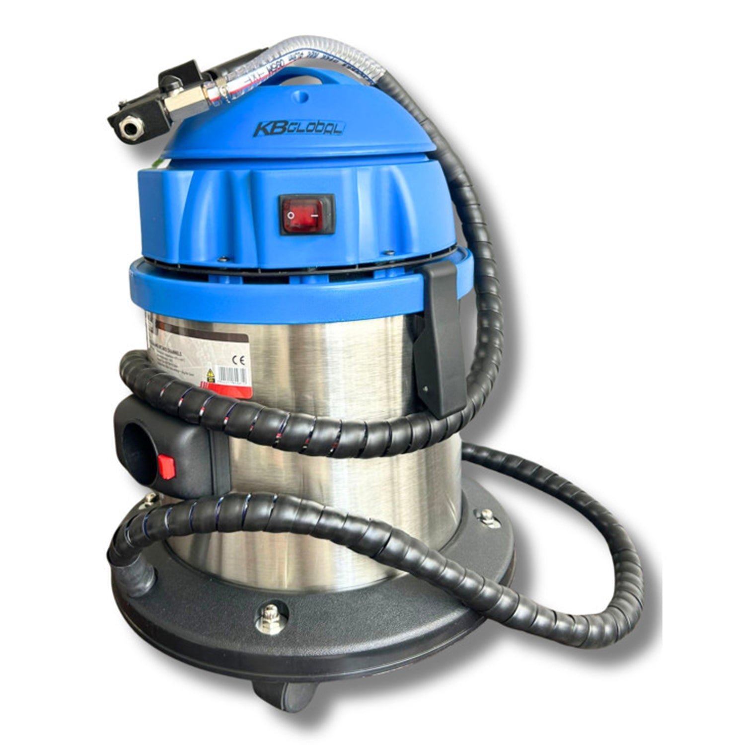 DISPOZITIV PROFESIONAL DE CURATARE A CANALELOR DE ADMISIE SI EVACUARE AUTO FARA DEMONTARE CU ABRAZIV DIN COJI DE NUCA - 13L 1200W 230V