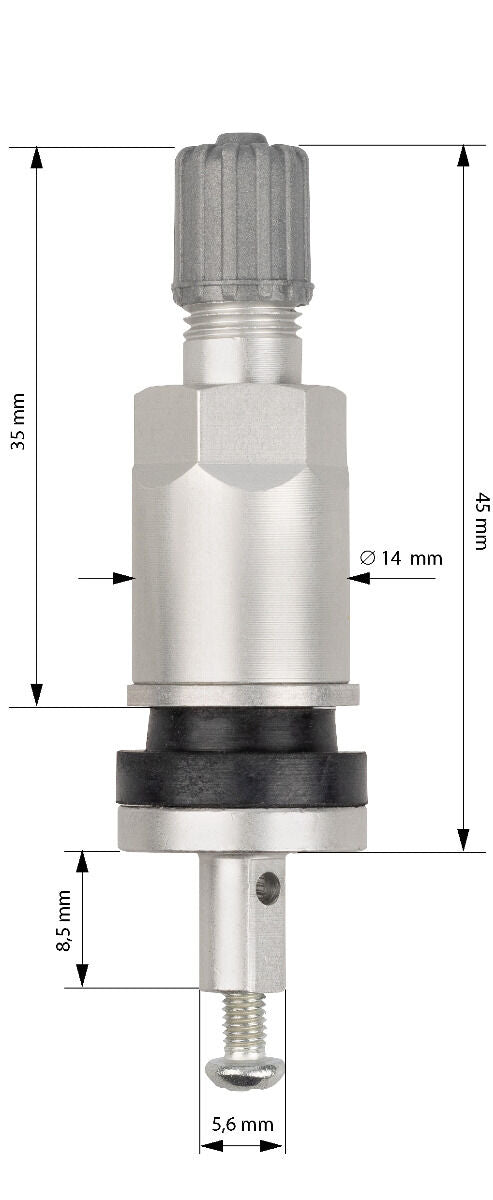 Valva metalica pentru senzor TPMS