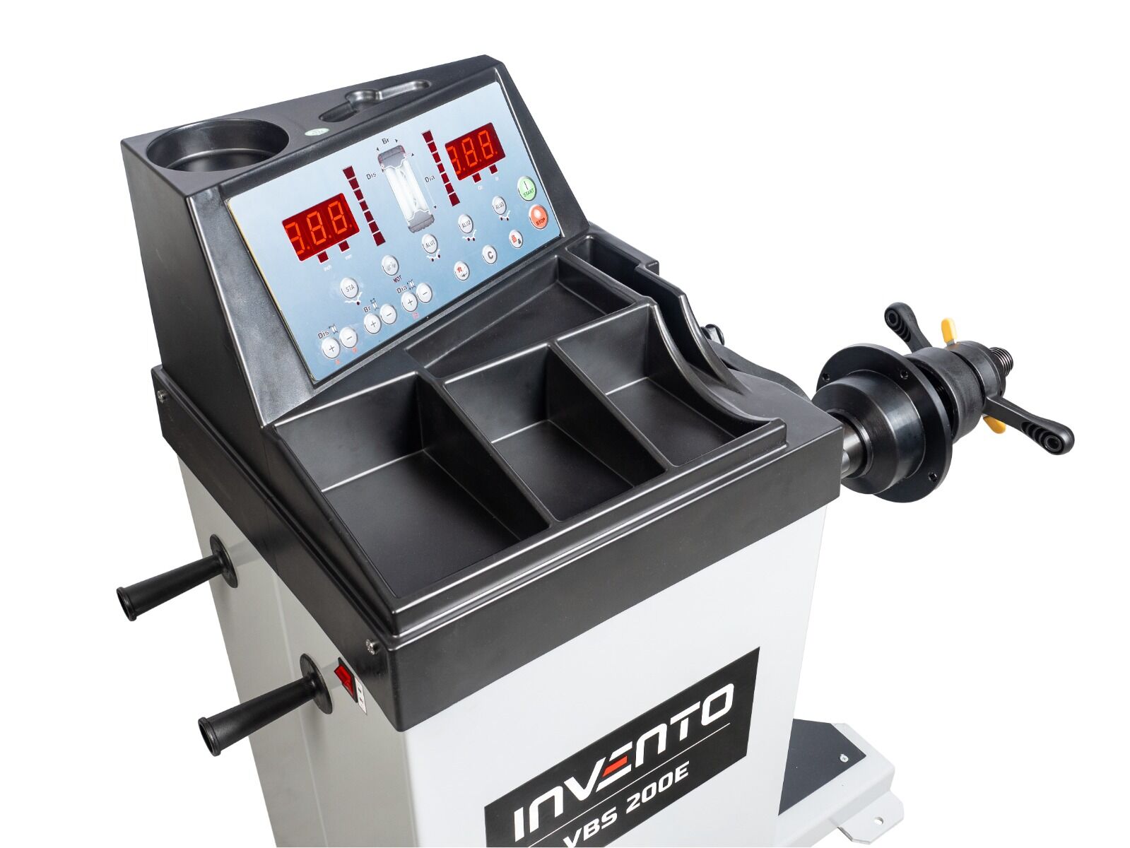 MASINA DE ECHILIBRAT SEMI-AUTOMATA PENTRU ROTI AUTOTURISME 24" INVENTO VBS 200E