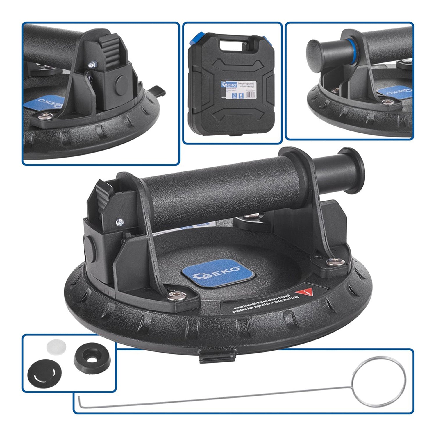 Ventuza cu pompa vid vacuum 200mm 150kg