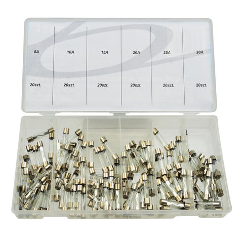 SET SIGURANTE AUTO FUZIBILE DIN STICLA 5A-30A 120 BUC
