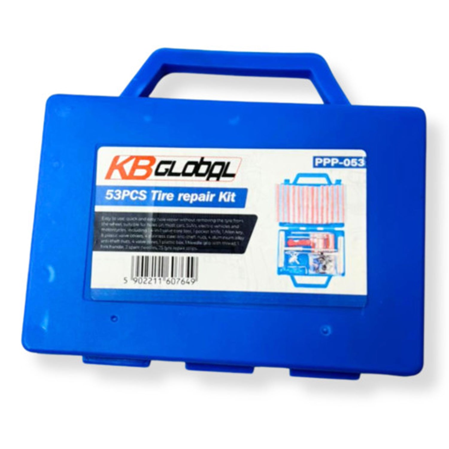 TRUSA PENTRU REPARAT ANVELOPE CU SNUR 53 PIESE