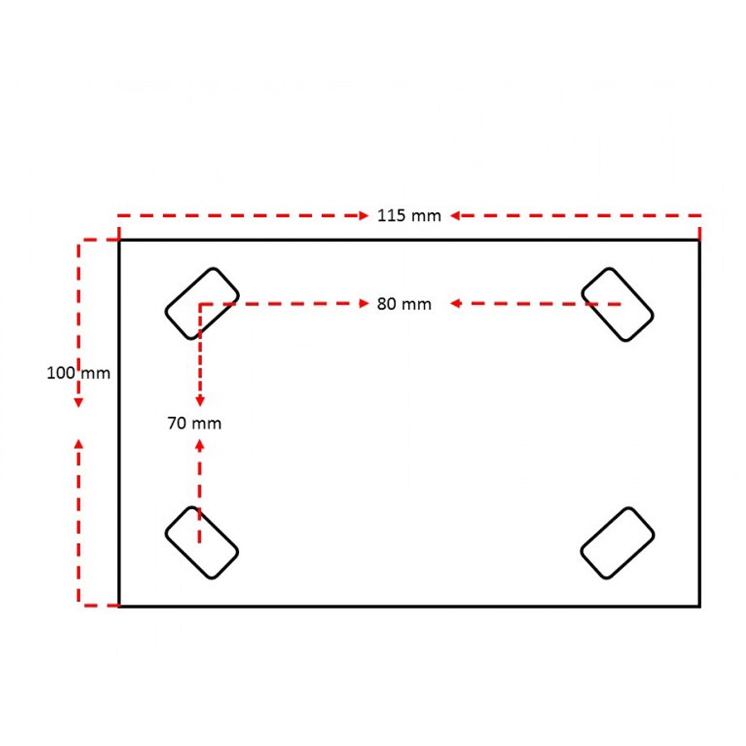 SET 4 ROTI PIVOTANTE CU FRANA 150MM 350KG HBM