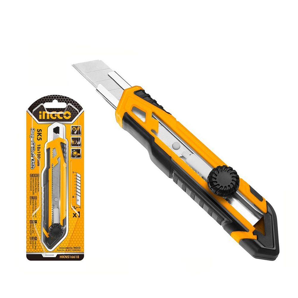 CUTTER DIN PLASTIC CU DISPOZITIV DE STRANGERE A LAMEI INGCO