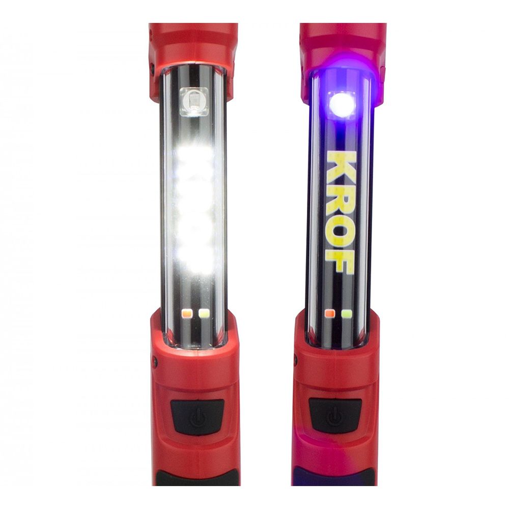 LAMPA DE LUCRU CU LED SI UV REINCARCABILA 4W COB + 1W UV LED KROFTOOLS