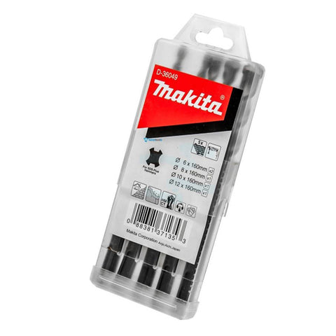 SET 5 BURGHIE SDS-PLUS 6-12MM MAKITA