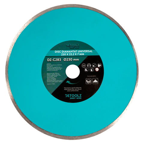 DISC DIAMANTAT UNIVERSAL 230MM DETOOLZ