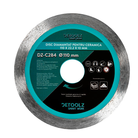 DISC DIAMANTAT PENTRU CERAMICA 110MM DETOOLZ