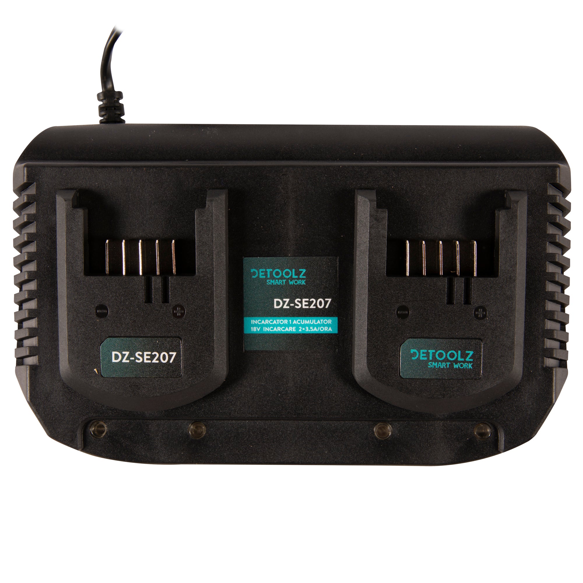 INCARCATOR 2 ACUMULATORI LI-ION 18V 3.5A DETOOLZ