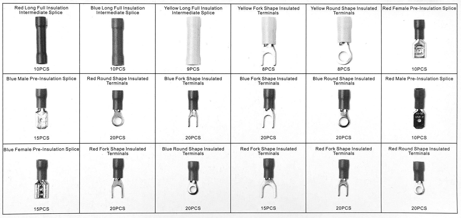 SET PAPUCI ELECTRICI IZOLATI 18 DIMENSIUNI 270 BUC HBM MACHINES OLANDA