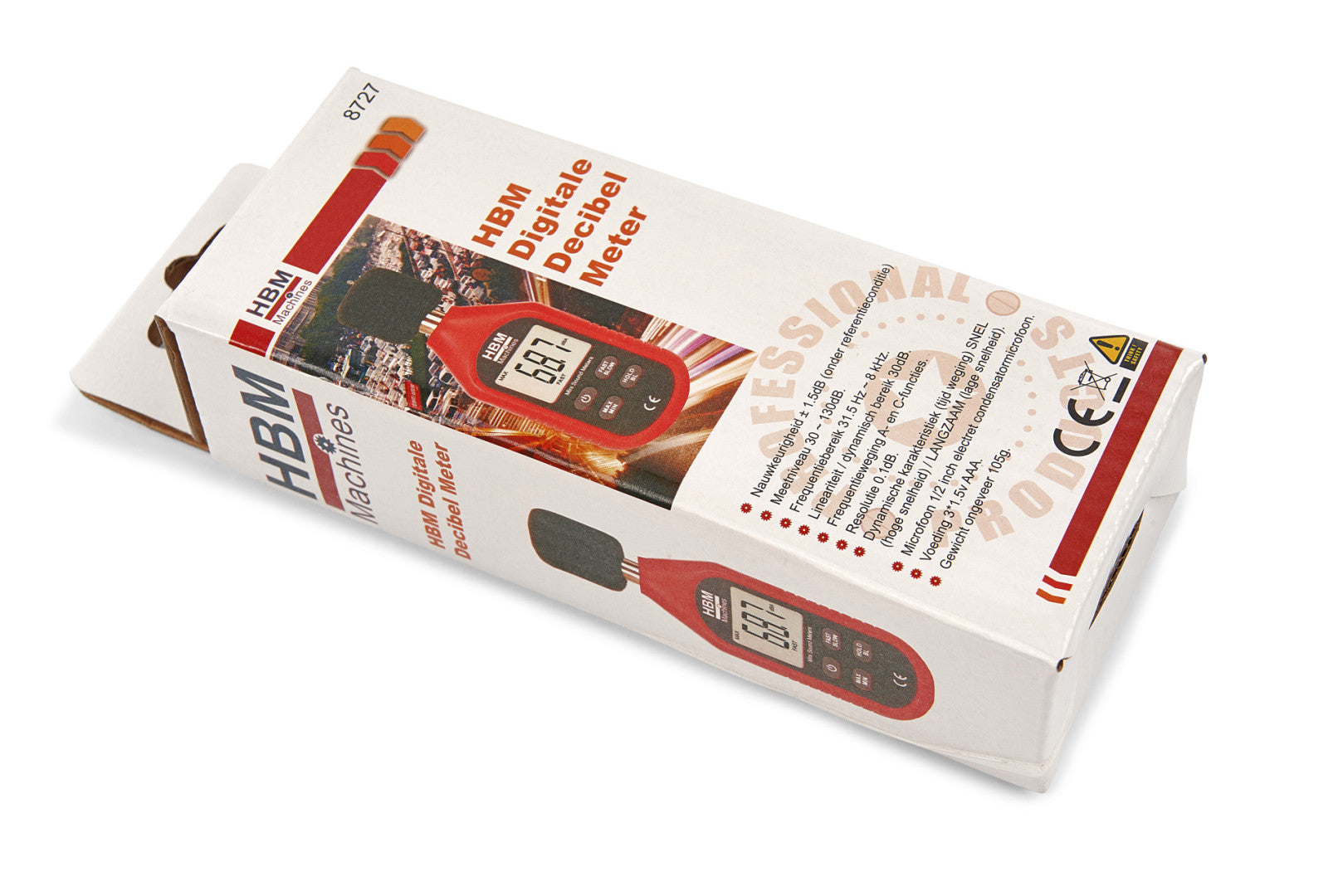 DECIBELMETRU MASURAT INTENSITATE SUNET SONOMETRU DIGITAL HBM MACHINES OLANDA