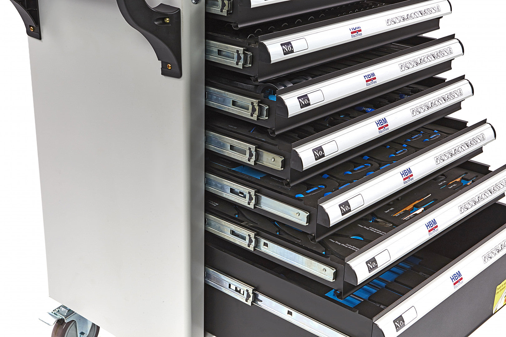 DULAP SCULE PROFESIONAL HBM CU 7 SERTARE, 262 PIESE, 7 MODULE CARBON – PREMIUM, OLANDA