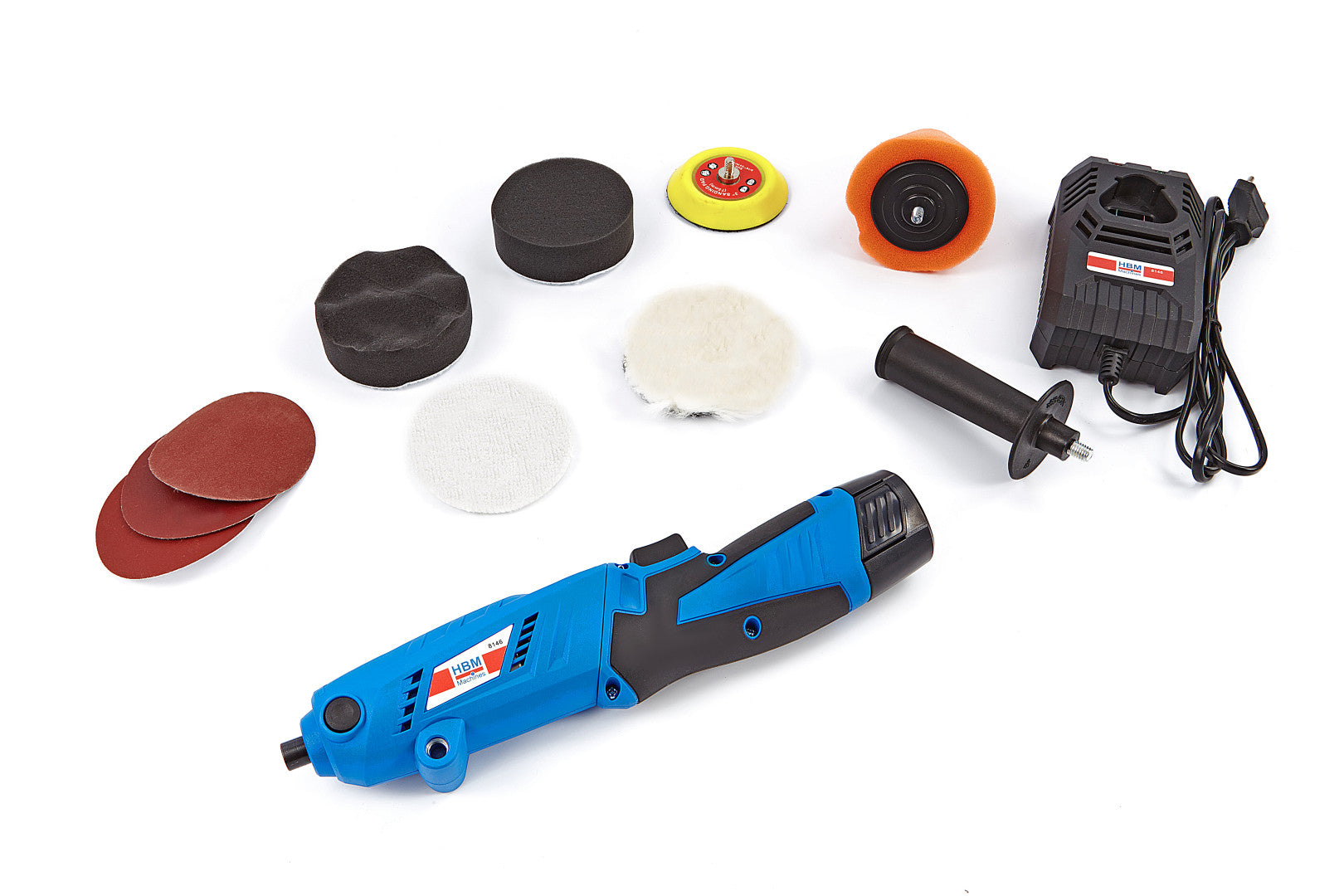 MASINA DE POLISAT CU ACUMULATOR 75 MM 10.8 W 1.5 Ah CU ACCESORII HBM MACHINES OLANDA
