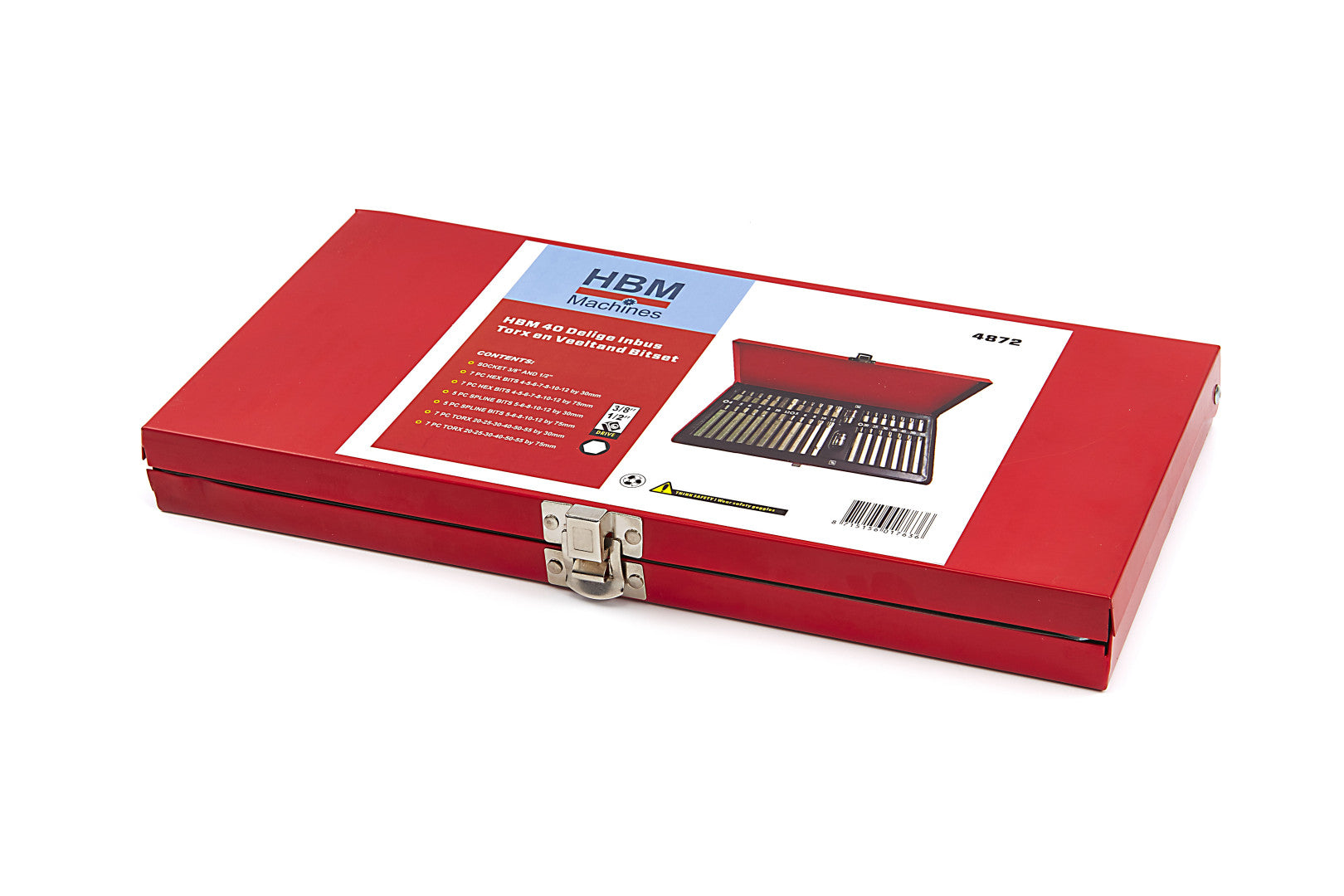 TRUSA BITI IMBUSURI TORX XZN HEX SPLIN 40 BUC CUTIE METALICA