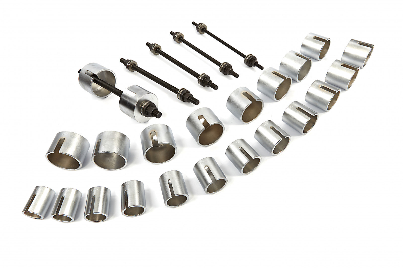 TRUSA PRESE EXTRAS SI MONTAT BUCSI SI RULMENTI SUSPENSIE, SILENT BLOCK 34-90MM 27 PIESE