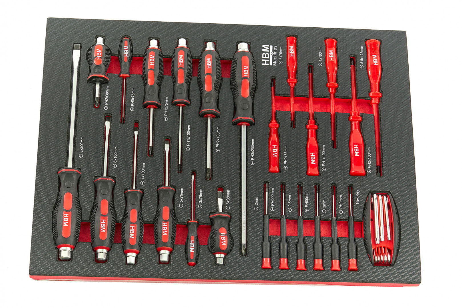 SET MODULAR PENTRU DULAP DE SCULE – 4 MODULE, 154 PIESE – HBM MACHINES, OLANDA – DIMENSIUNI: 39 X 54,5 CM