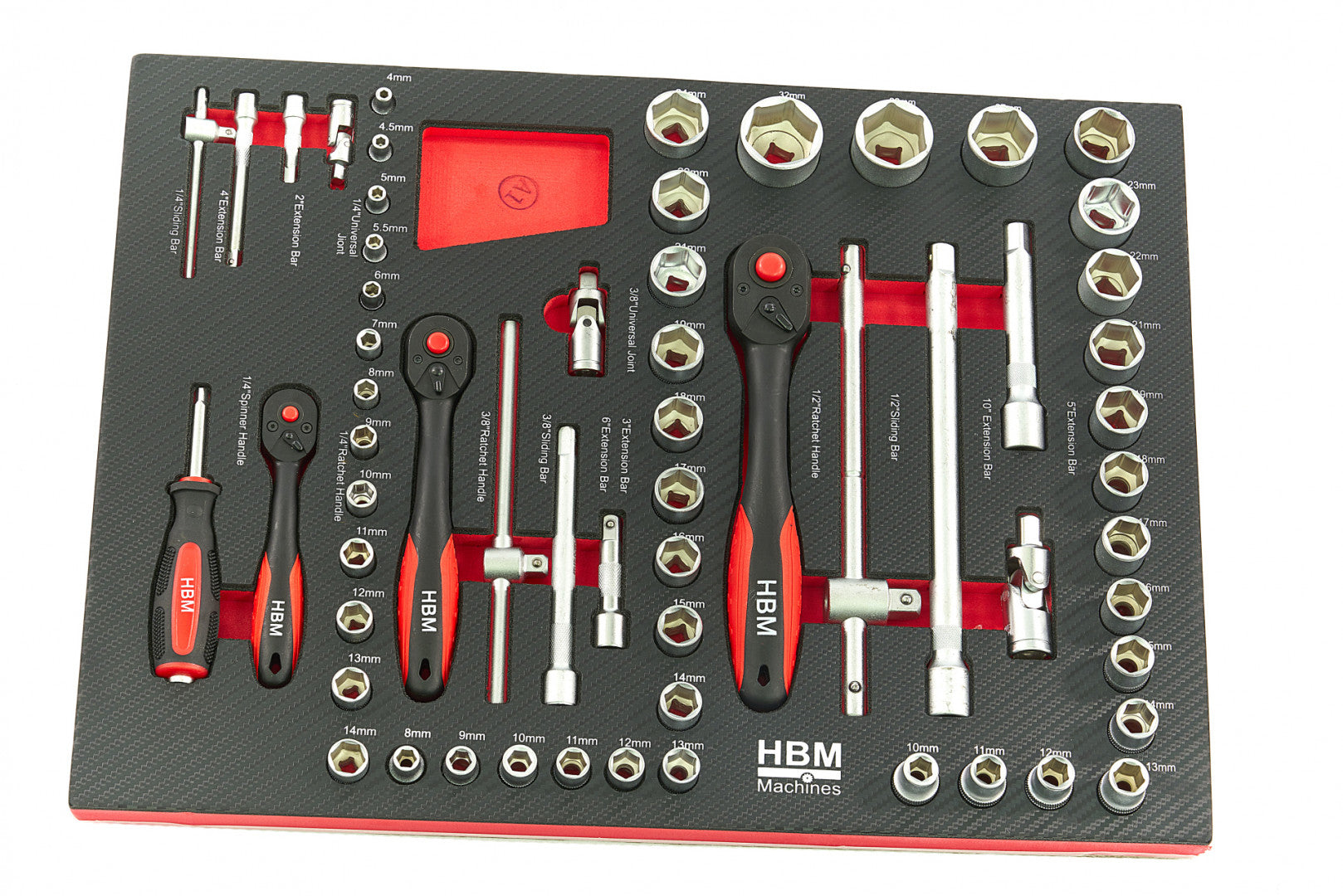 SET MODULAR PENTRU DULAP DE SCULE – 4 MODULE, 154 PIESE – HBM MACHINES, OLANDA – DIMENSIUNI: 39 X 54,5 CM