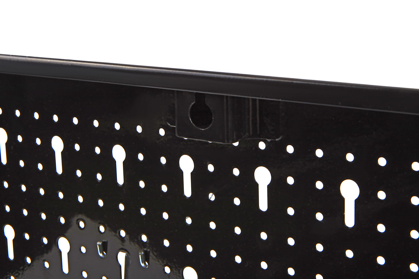 PANOU METALIC PENTRU SUPORT ORGANIZATOR SCULE NEGRU 60X120CM + 18 CARLIG METALICE HBM MACHINES OLANDA