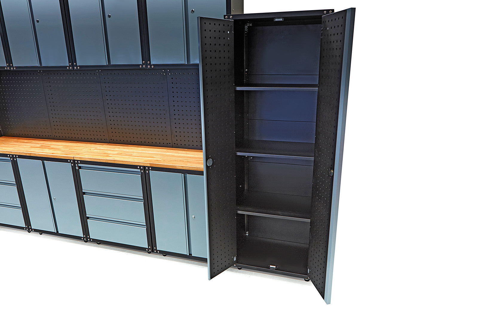 SET MOBILIER METALIC PENTRU ATELIER 16 PIESE 400X230X46CM