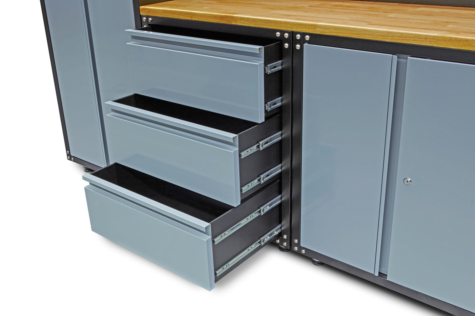 SET MOBILIER METALIC PENTRU ATELIER 16 PIESE 400X230X46CM