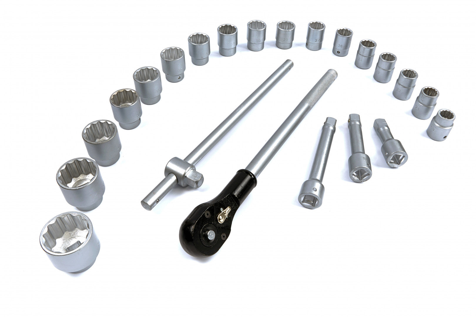 TRUSA TUBULARE BIHEXAGONALE CU CLICHET 3/4 19-50MM 22 DE PIESE