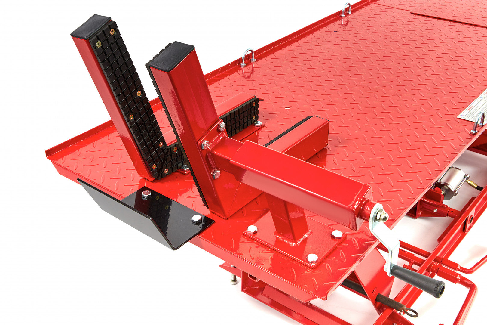 ELEVATOR HIDRO-PNEUMATIC PT. MOTOCICLETE 450KG CU FIXARE ROATA