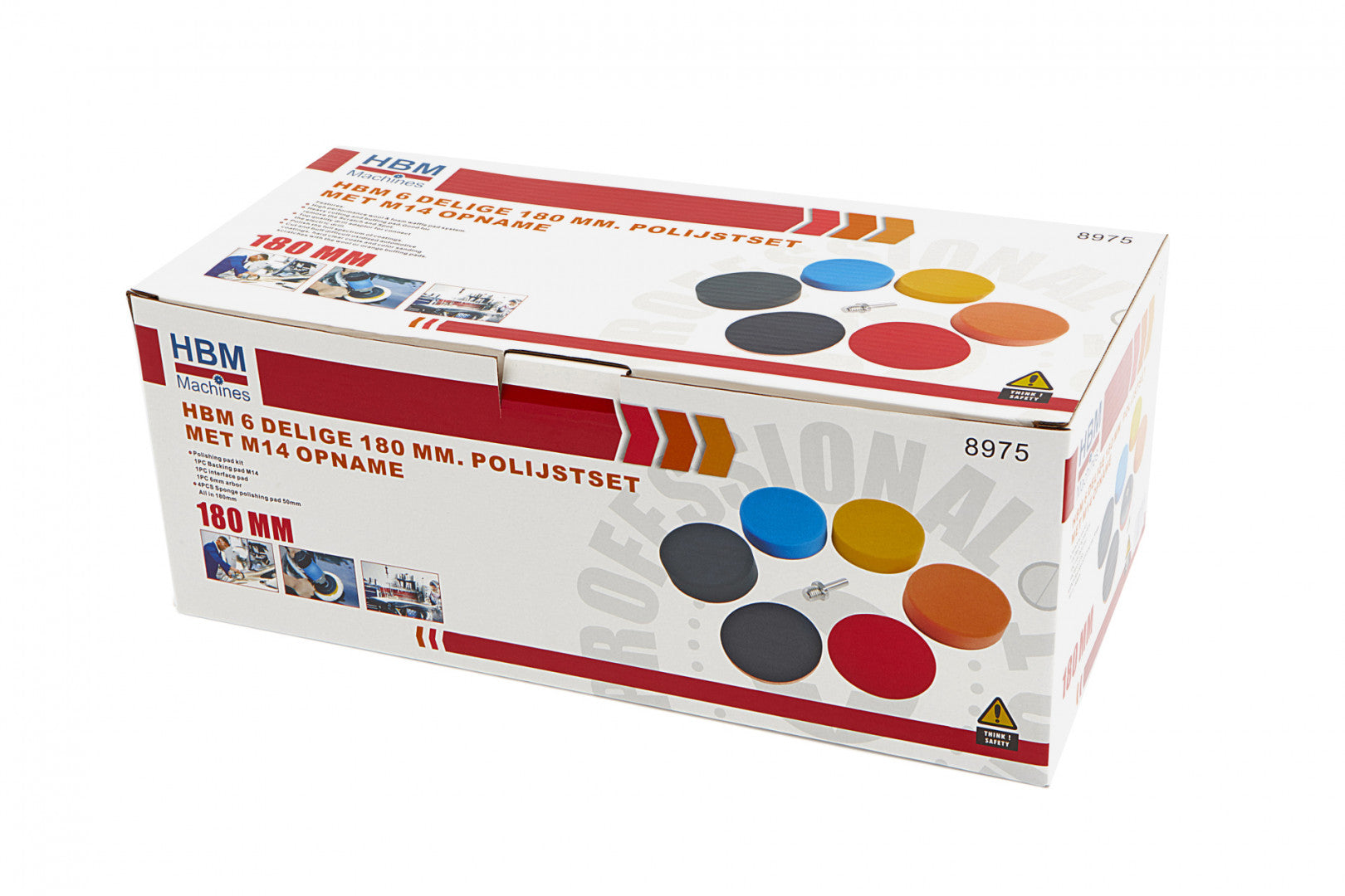 SET 6 BUC REZERVE BURETI HBM PENTRU MASINA  DE POLISAT 125MM M14 HBM MACHINES OLANDA