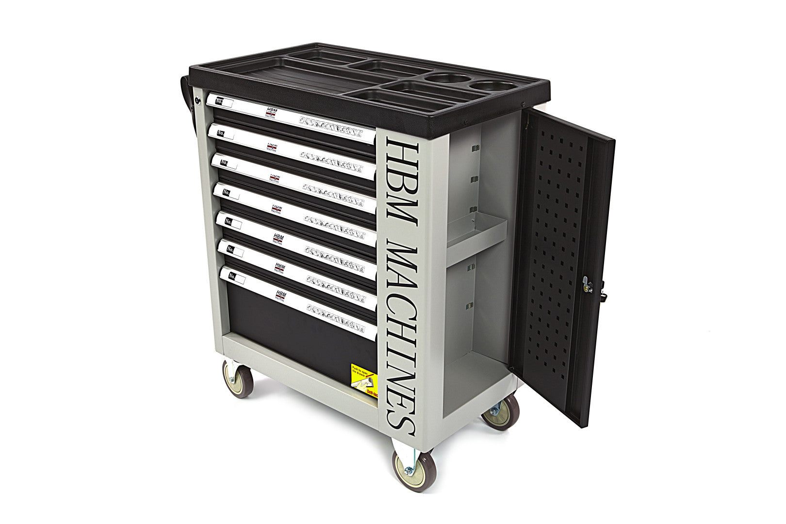 DULAP SCULE PROFESIONAL HBM CU 7 SERTARE, 245 PIESE, 6 MODULE CARBON – OLANDA, PREMIUM