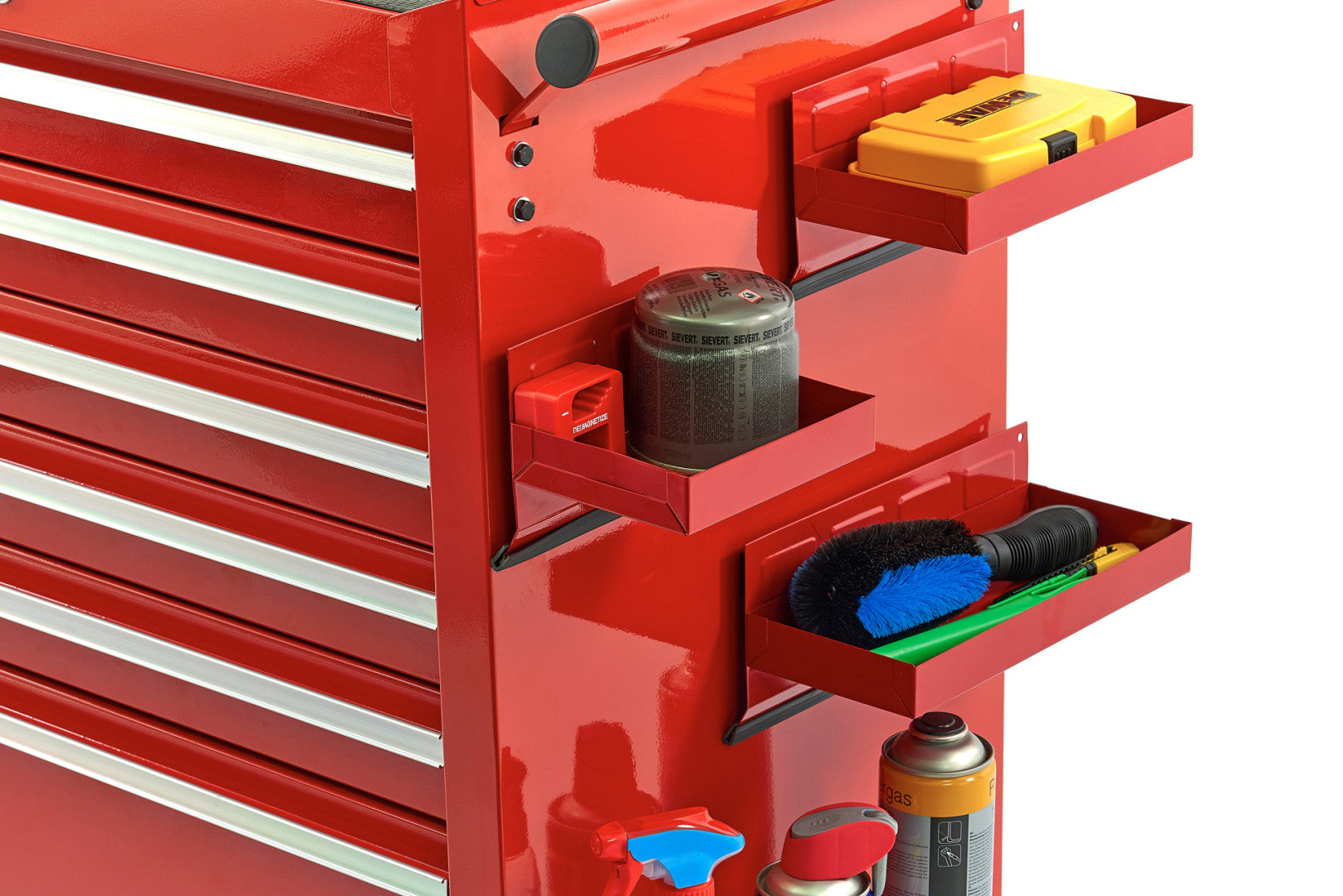 SET 4 POLITE MAGNETICE PENTRU DULAP SCULE ROSU