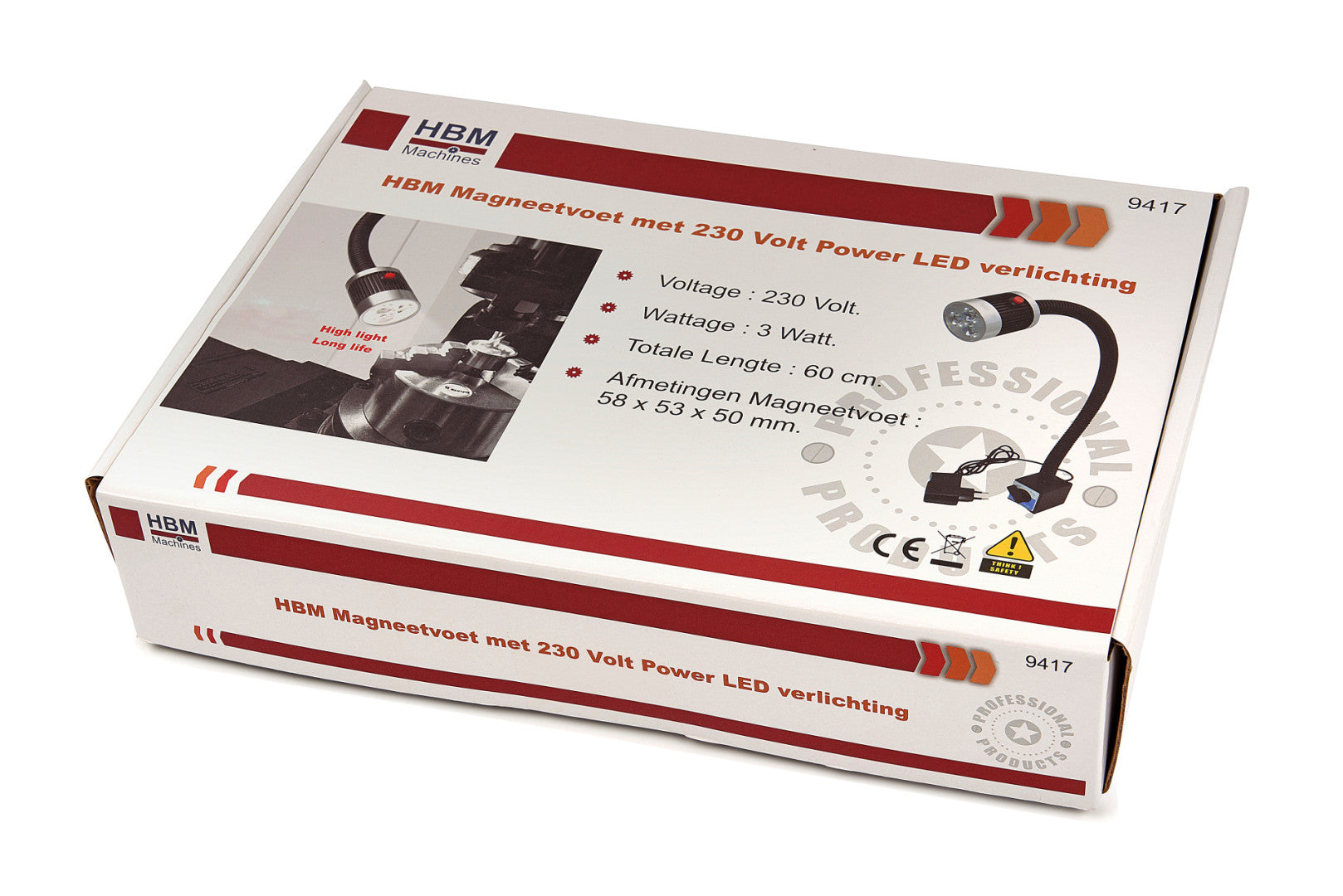 LAMPA LED CU BAZA MAGNETICA 3W 230V