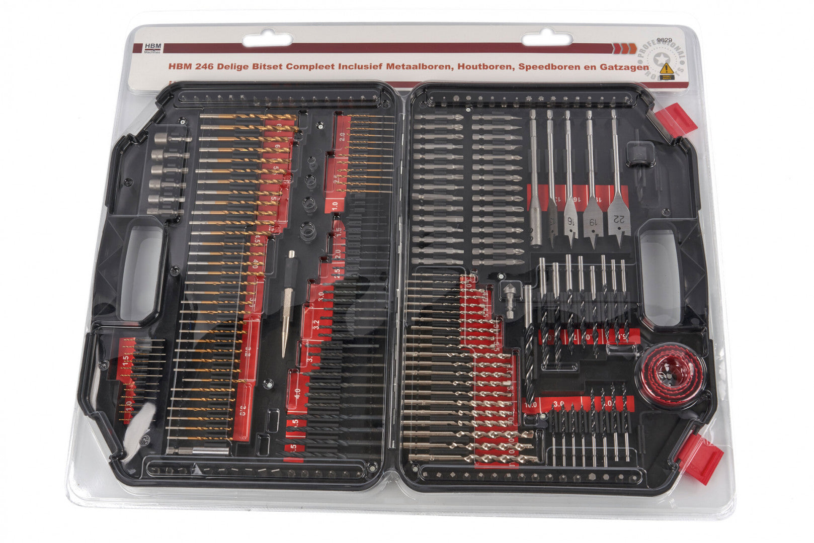 TRUSA BITI BURGHIE CAROTE FREZE LEMN METAL ZIDARIE 246 PIESE