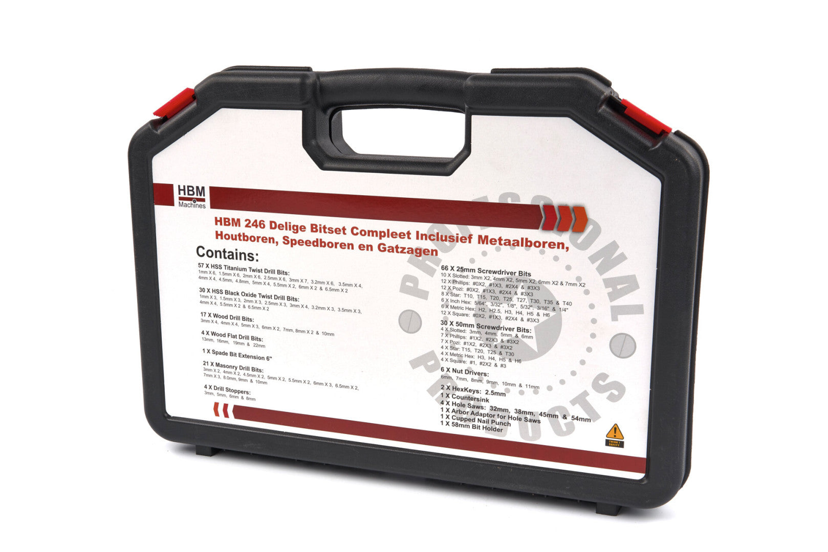 TRUSA BITI BURGHIE CAROTE FREZE LEMN METAL ZIDARIE 246 PIESE