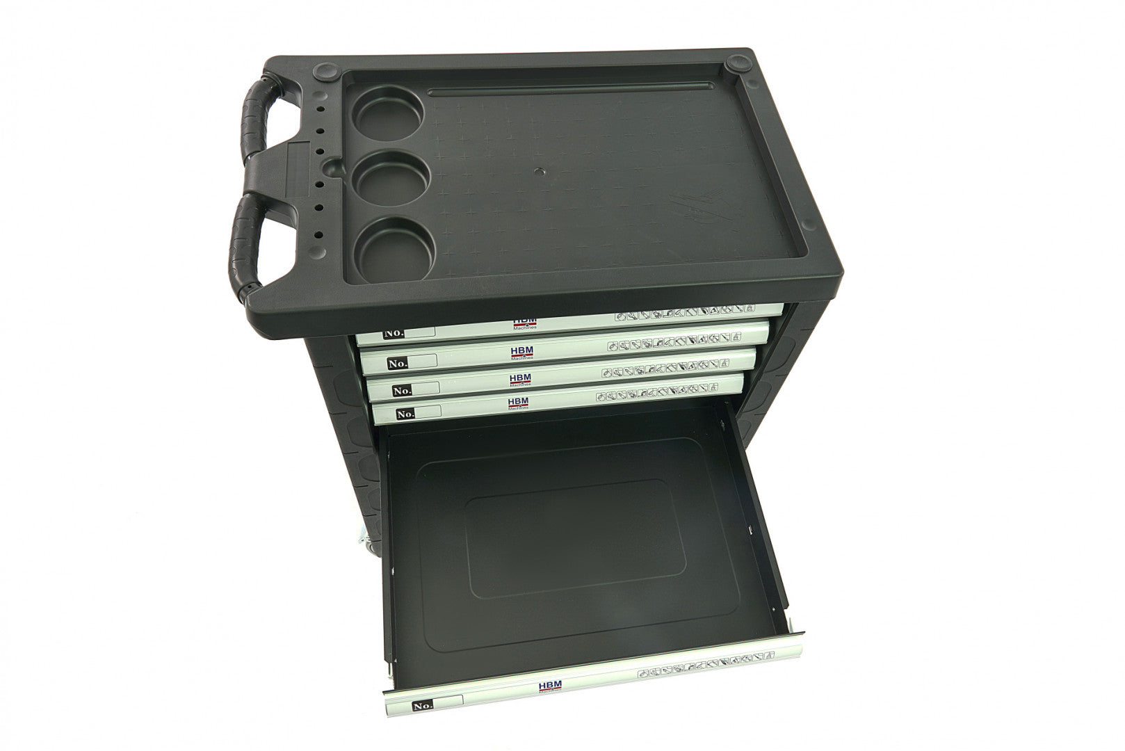 DULAP SCULE PROFESIONAL HBM CU 7 SERTARE, 154 PIESE, 4 MODULE CARBON – PREMIUM, OLANDA