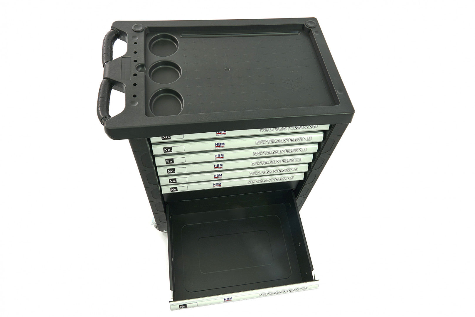 DULAP SCULE PROFESIONAL HBM CU 7 SERTARE, 154 PIESE, 4 MODULE CARBON – PREMIUM, OLANDA