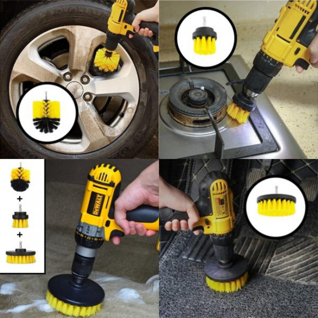 SET 4 PERII DE CURATAT CU ADAPTOR PENTRU BORMASINA MASINA DE GAURIT