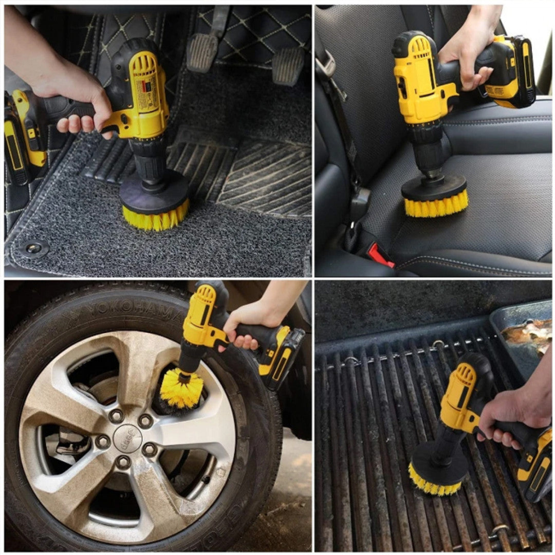 SET 4 PERII DE CURATAT CU ADAPTOR PENTRU BORMASINA MASINA DE GAURIT