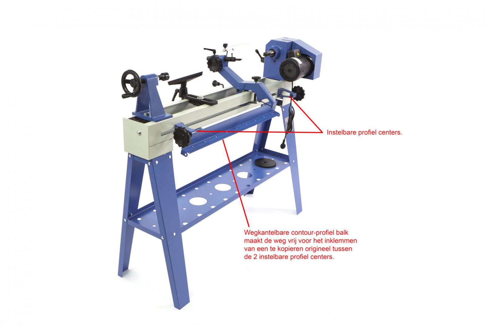 STRUNG PENTRU LEMN CU DISPOZITIV DE COPIERE HBM 1100 750W 230V