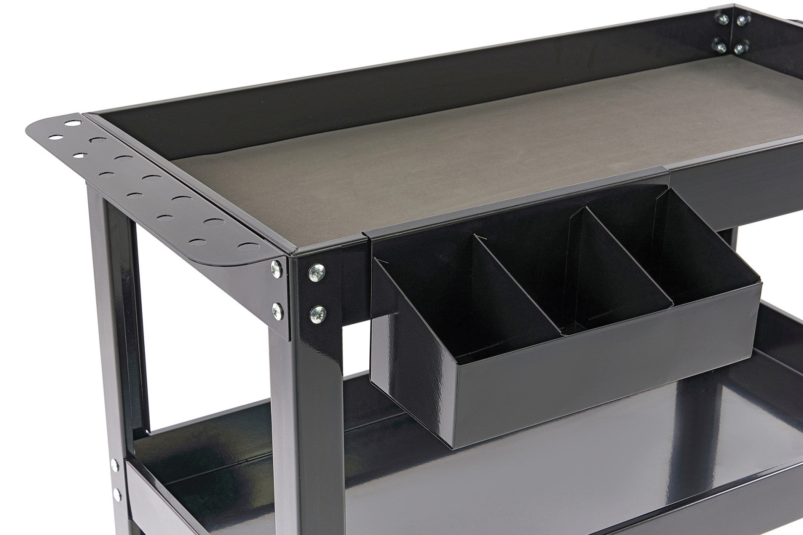 CARUCIOR MOBIL CU 3 RAFTURI SUPORT SURUBELNITE SI SPRAY