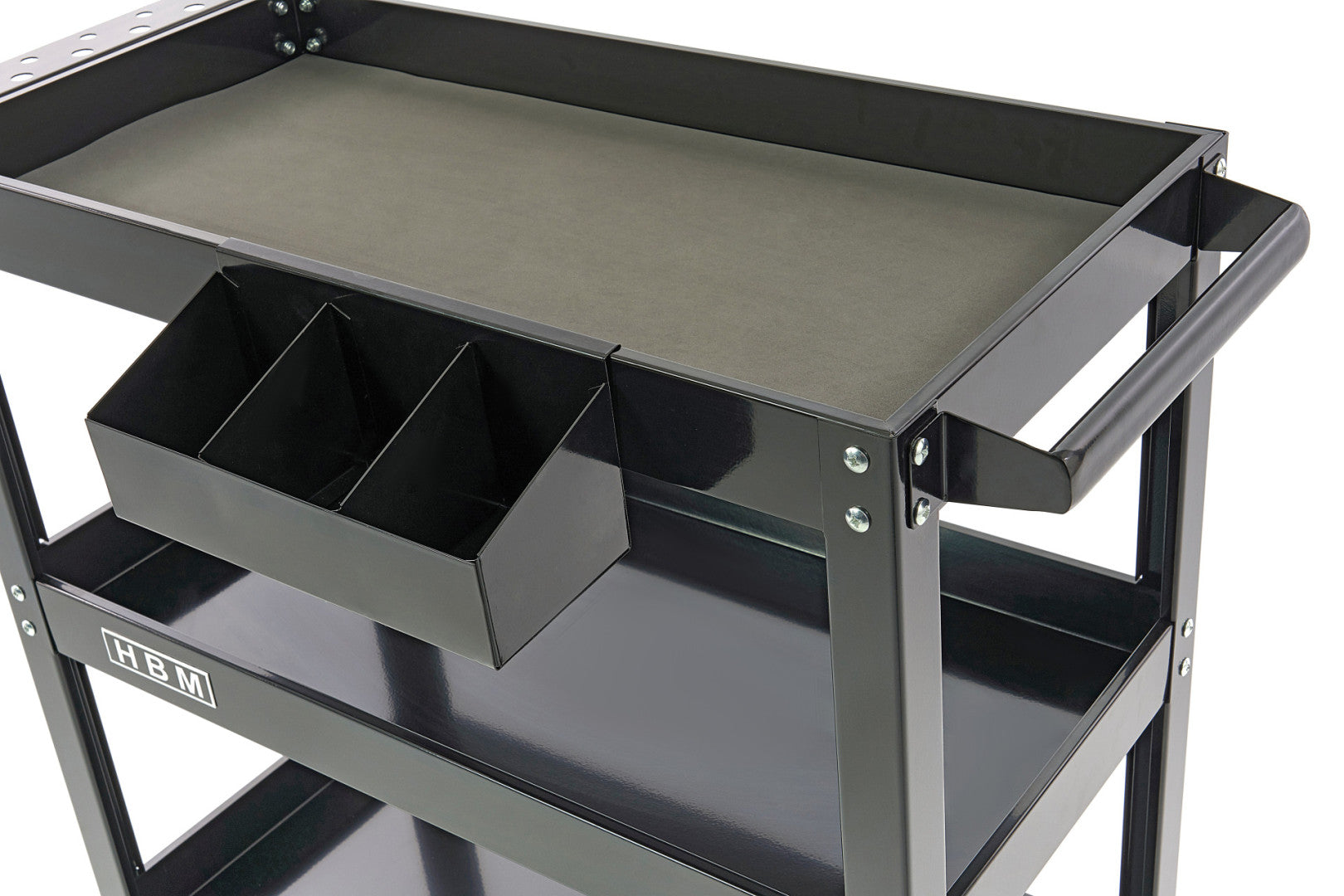 CARUCIOR MOBIL CU 3 RAFTURI SUPORT SURUBELNITE SI SPRAY