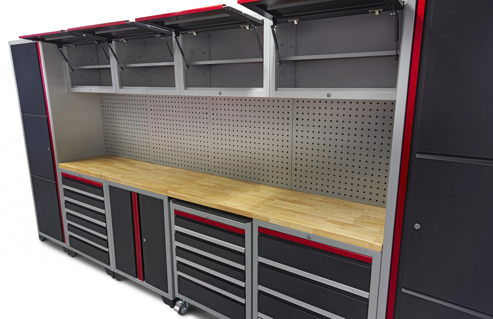 SET MOBILIER METALIC MODULAR PROFESIONAL 16 PIESE 405 x 51 x 204 CM