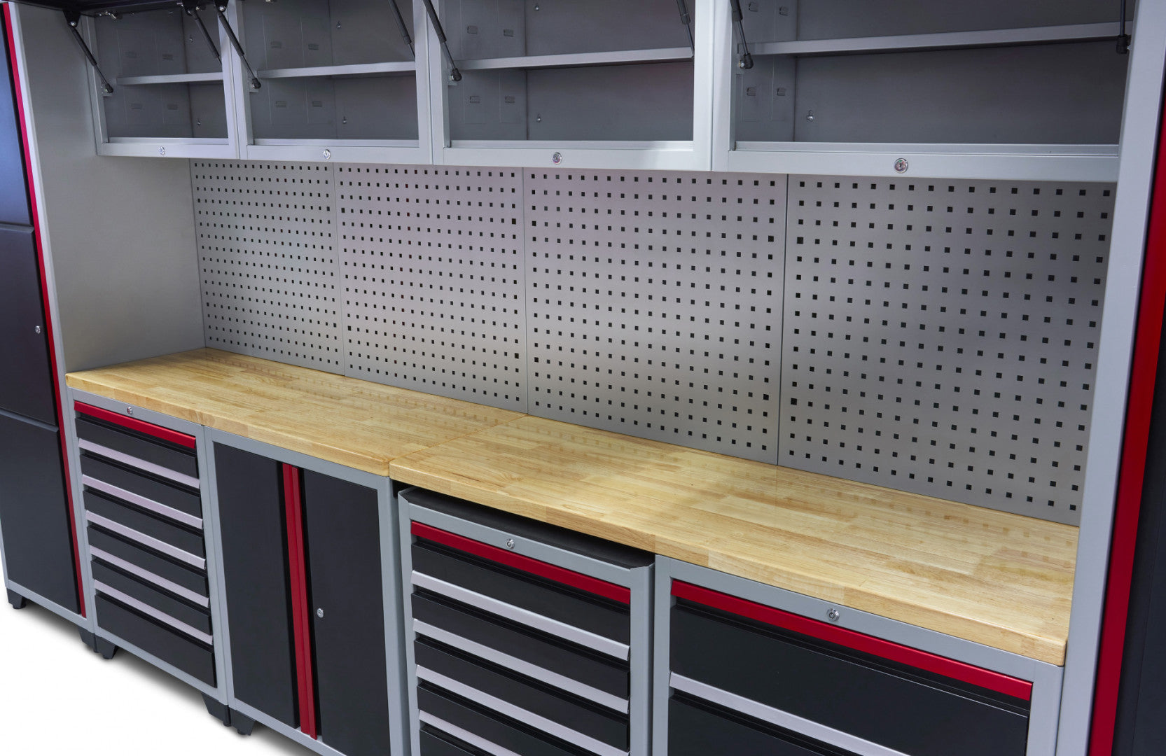 SET MOBILIER METALIC MODULAR PROFESIONAL 16 PIESE 405 x 51 x 204 CM