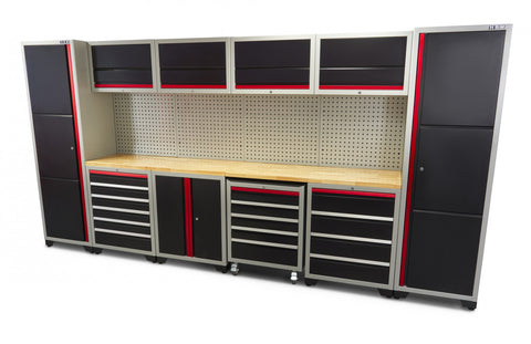 SET MOBILIER METALIC MODULAR PROFESIONAL 16 PIESE 405 x 51 x 204 CM