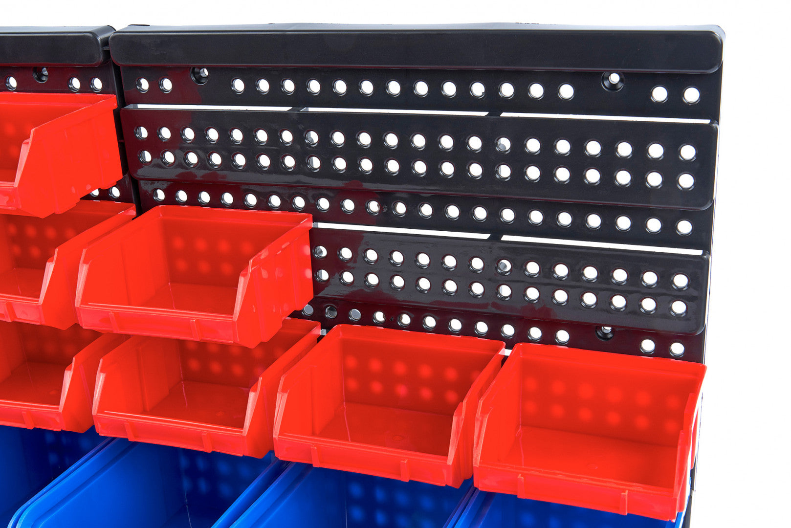 PANOU SUPORT ORGANIZATOR SUSPENDAT PENTRU PERETE CU 30 CUTII DE DEPOZITARE 65X38CM HBM MACHINES OLANDA