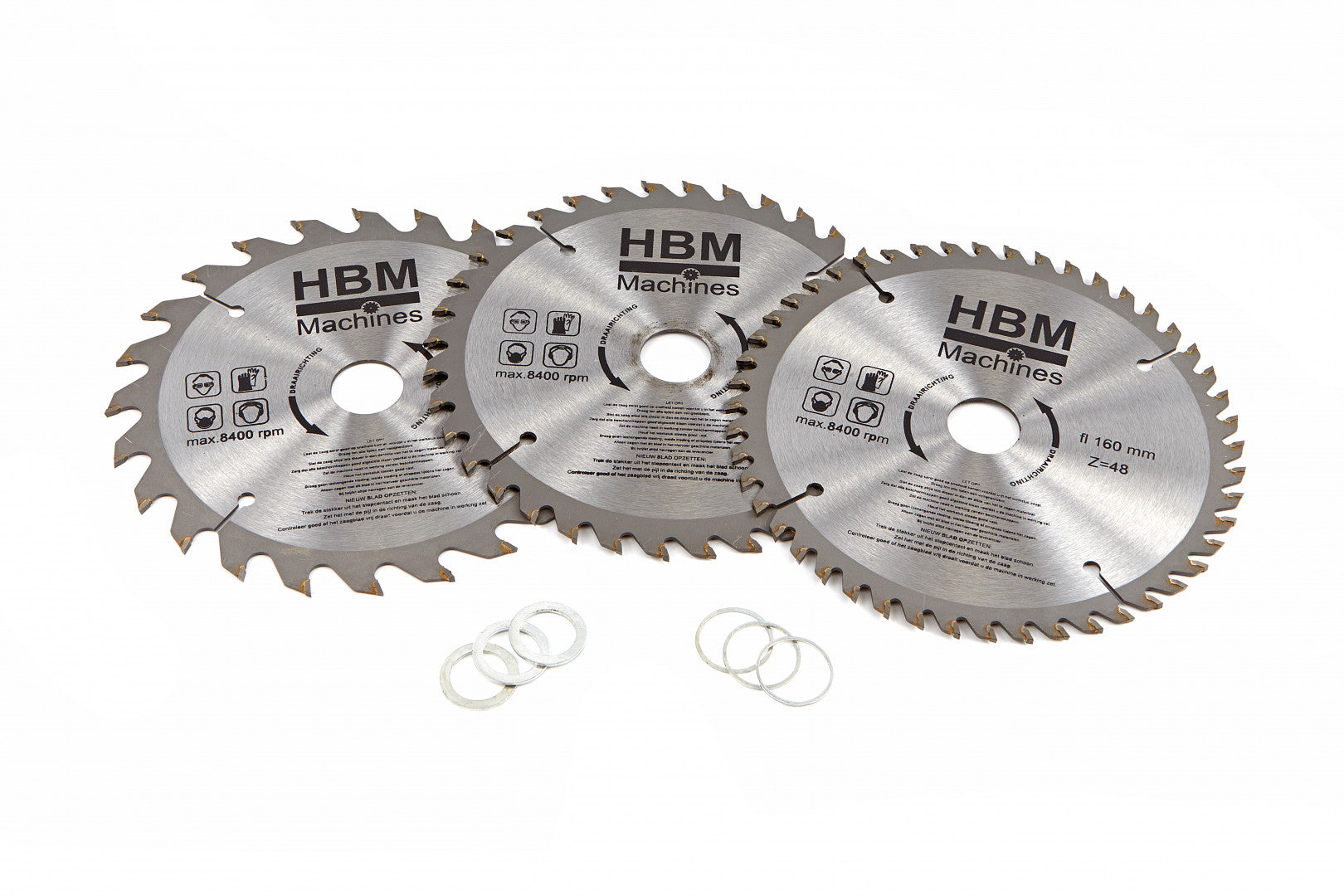 SET DISCURI PENTRU FIERASTRAU CIRCULAR 160MM 3 PIESE
