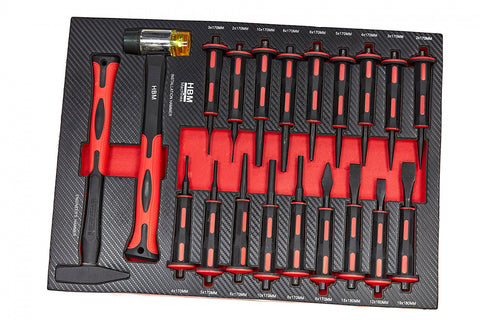 MODUL CARBON PENTRU DULAP SCULE – CIOCAN, DALTI, DORNURI, 20 PIESE – HBM MACHINES, PREMIUM, OLANDA 54 X 39.5CM