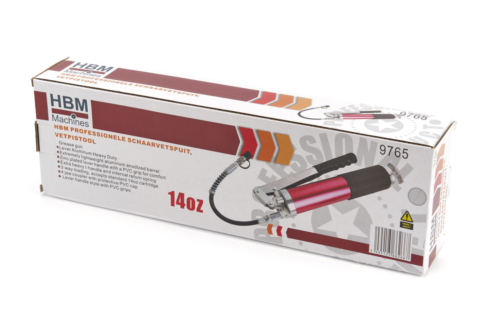 PISTOL DE GRESAT PROFESIONAL 400ML  HBM MACHINES OLANDA