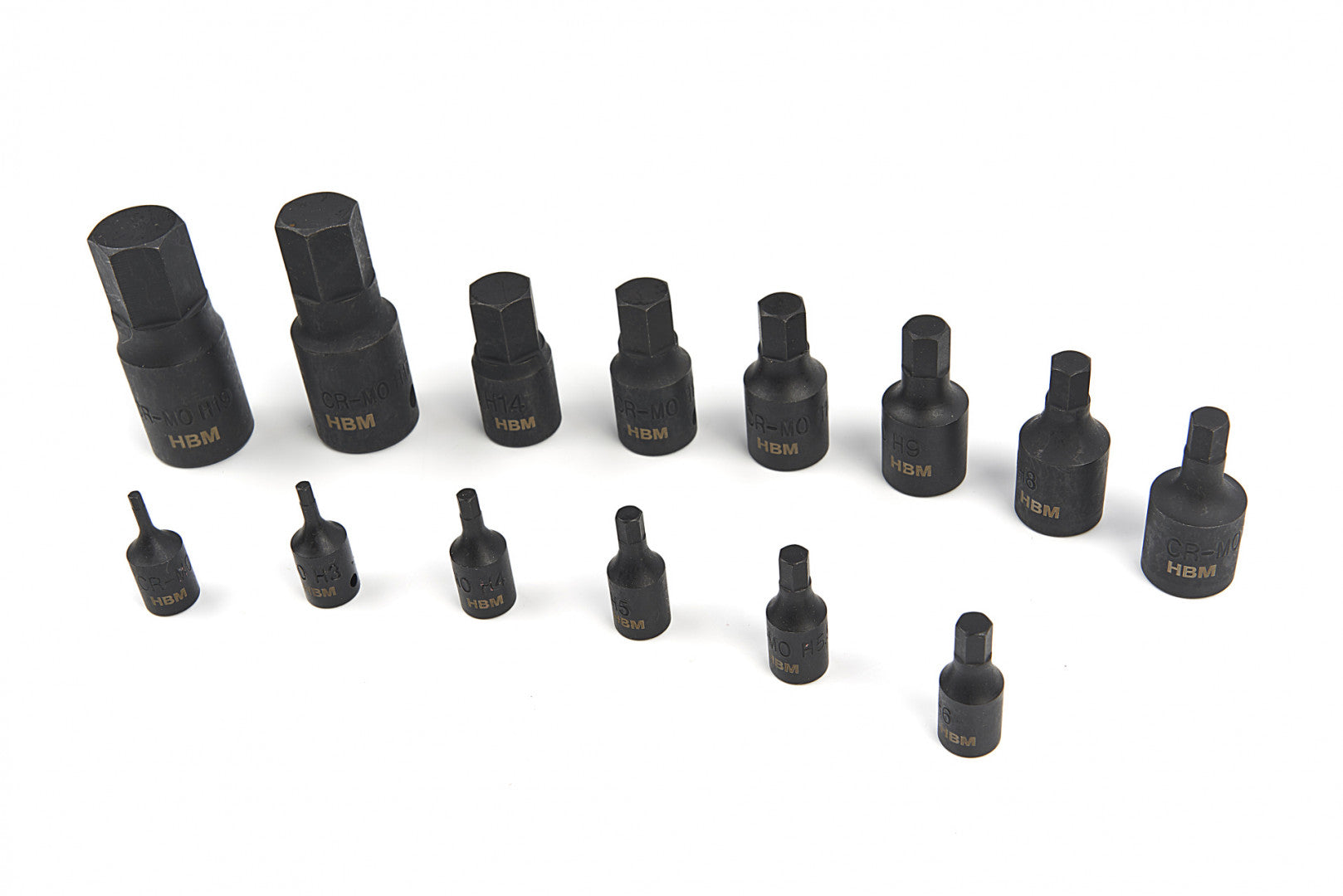 SET 14 BUC BIT IMBUS HEXAGON DE IMPACT 2.5- 19 MM 1/4-1/2 HBM MACHINES OLANDA